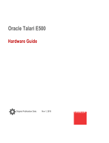 Oracle Talari E500 User manual