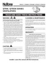 NuTone QTRN 110 Instructions Manual