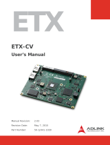 Adlink ETX-CV User manual