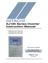 Hitachi SJ100 Series User manual