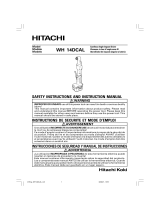 Hitachi WH 14DCAL User manual