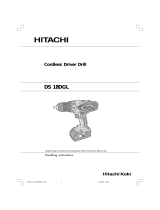 Hitachi DS 18DGL Handling Instructions Manual