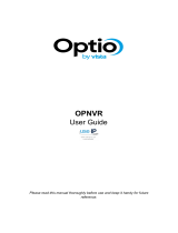 Vista Optio OPNVR Series User manual