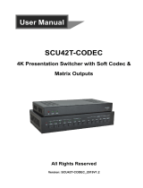 PTN SCU42T-CODEC User manual