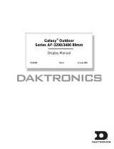 Daktronics Galaxy AF-3400 Series User manual