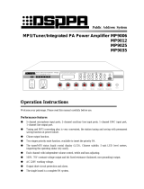 DSPPA MP9006 Operation Instructions Manual