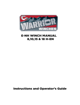 WARRIOR H-EN 10000 Winch User manual