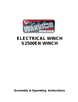 WARRIOR Samurai 2500EN Winch User manual