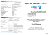 Adler Power CO-sinusUPS-500W/LCD Series User manual