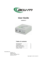 ACUM ACU-M User manual