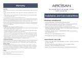 Arcisan Synergii SY01240 Installation And Care Instructions