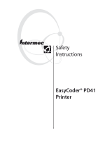 Intermec EasyCoder PD41 Safety Instruction