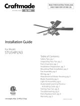 Craftmade STU54PLN3 Installation guide