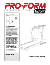 Pro-Form 625ex wide deck User manual