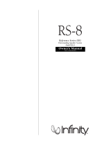 Infinity Reference RS-8 Owner's manual