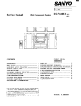 Sanyo SX-SR430 User manual
