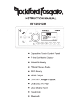 Rockford Fosgate RFX9901DM User manual