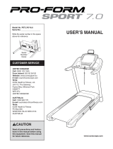 Pro-Form TRAINER 8.0 User manual