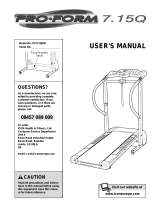 Pro-Form PETL58021 User manual
