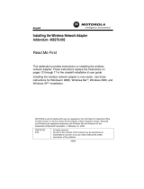 Motorola Addendum 488278-002 Install Manual