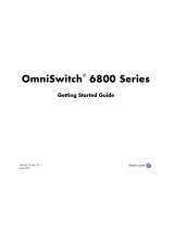 Alcatel-Lucent OmniSwitch 6800 Series Getting Started Manual