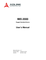 ADLINK Technology IMX-2000 User manual