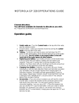 Motorola GP328 Operating instructions