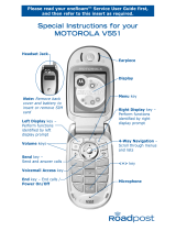 Motorola Motorola V551 User manual