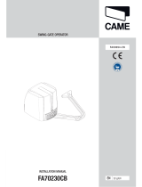 CAME FA70230CB Installation guide