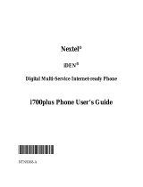 Motorola iDEN i700plus User manual