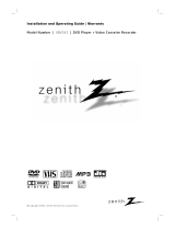 Zenith XBV342 Installation guide