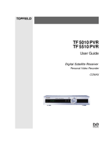 Topfield TF 5010 PVR Masterpiece User manual