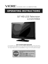 VIORE LC32VH56A Operating Instructions Manual