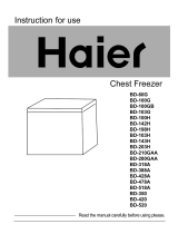 Haier BD-478A Instructions For Use Manual