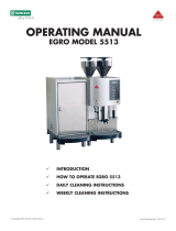 Rancilio EGRO 5513 Operating instructions