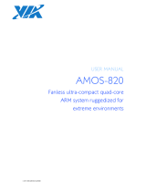 VIA Technologies AMOS-820-1Q10A2: AMOS-820-5Q10A1: AMOS-820-2Q10A2 User manual