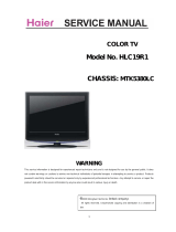 Haier HLC19KW1 - K-Series - 19" LCD TV User manual