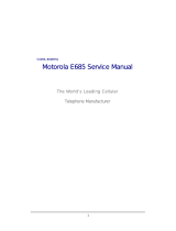 Motorola E685 User manual