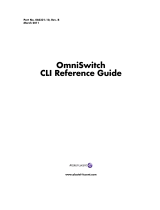 Alcatel-Lucent OmniSwitch 10K Cli Reference Manual