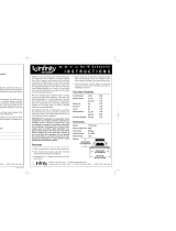 Infinity Beta Ten 10" Subwoofer Operating instructions