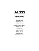 Alto APX2000 Quick start guide