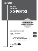 Aiwa XD-PG700 Operating Instructions Manual