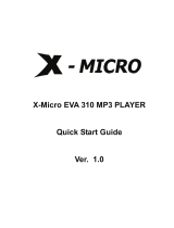 X-Micro XMP3X-F2G Quick start guide