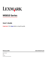 Lexmark MS811n User manual