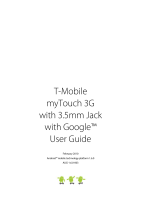 T-Mobile myTouch 3G User manual