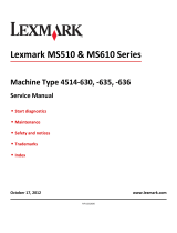 Lexmark MS610DN User manual