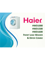 Haier HWD 1500 User manual