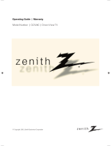 Zenith S2898A Operating instructions