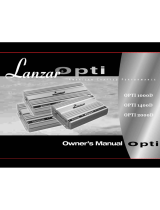 Lanzar Opti 2000D Owner's manual