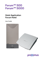 Proximus Forum 5008 User manual
